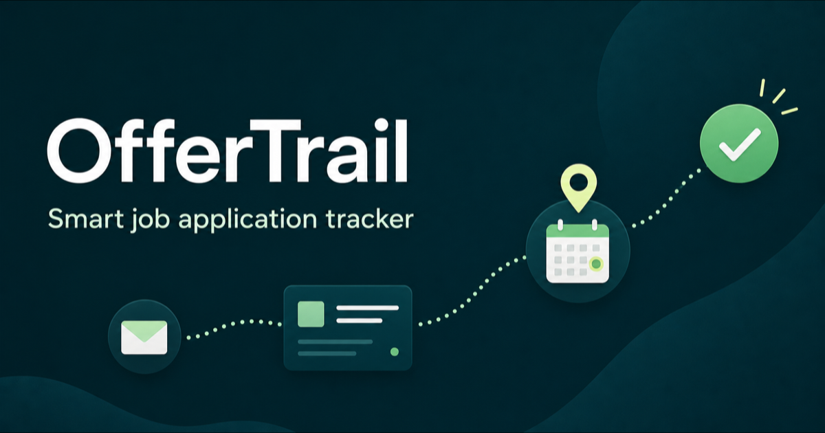 I built a job tracker that works from forwarded emails (no inbox access) logo